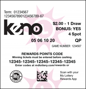 Keno Ticket