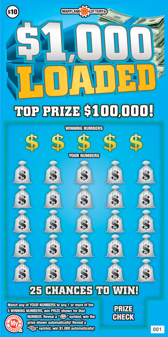 Scratch Offs Maryland Lottery