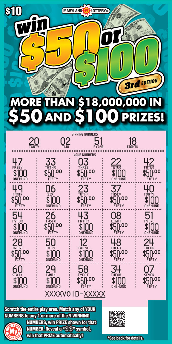 ScratchOffs Maryland Lottery