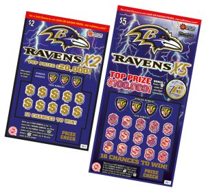 $2 and $5 Ravens scratch-offs