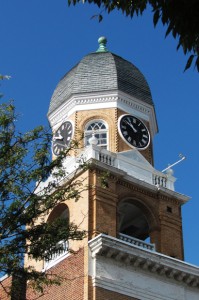 historic city clock tower