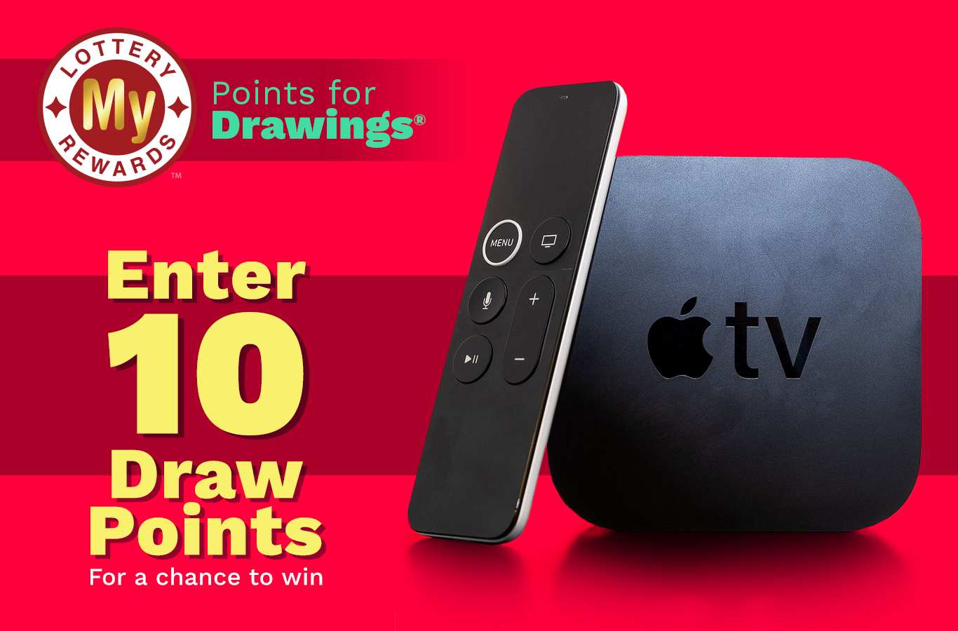 Here's your chance to win an Apple TV! Enter by Monday, April 4th.
