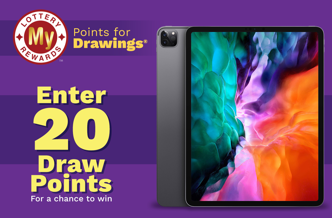 Here's your chance to win an Apple® iPad Pro! Enter by Monday, May 2nd.