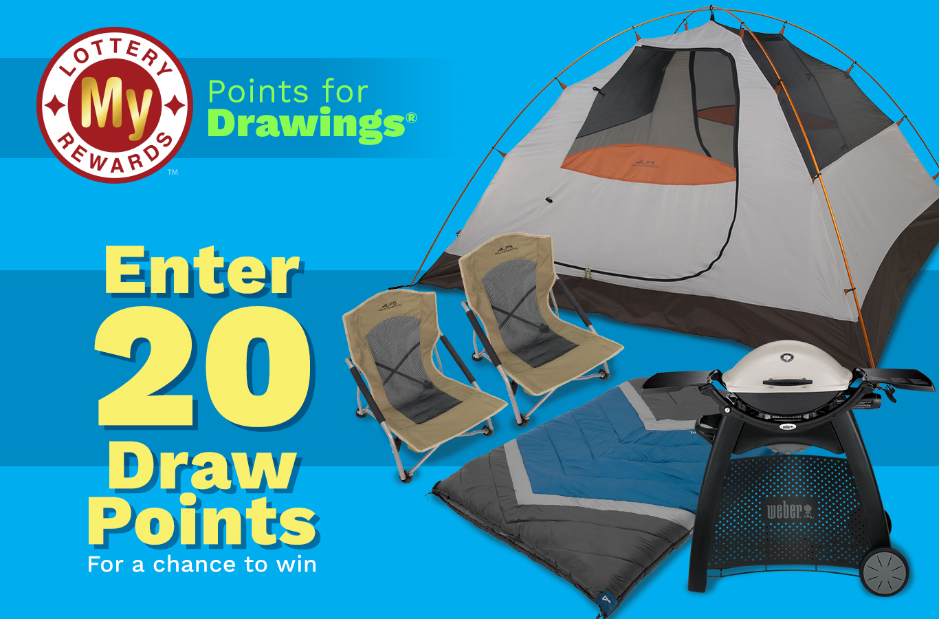 Here's your chance to win a Camping for Two Prize! Enter by Sunday, June 5th.