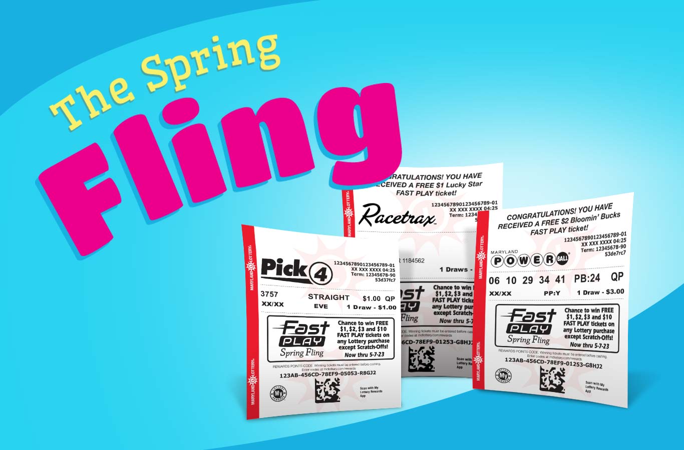 Play any draw game for a chance to win a free FAST PLAY ticket through May 7th.