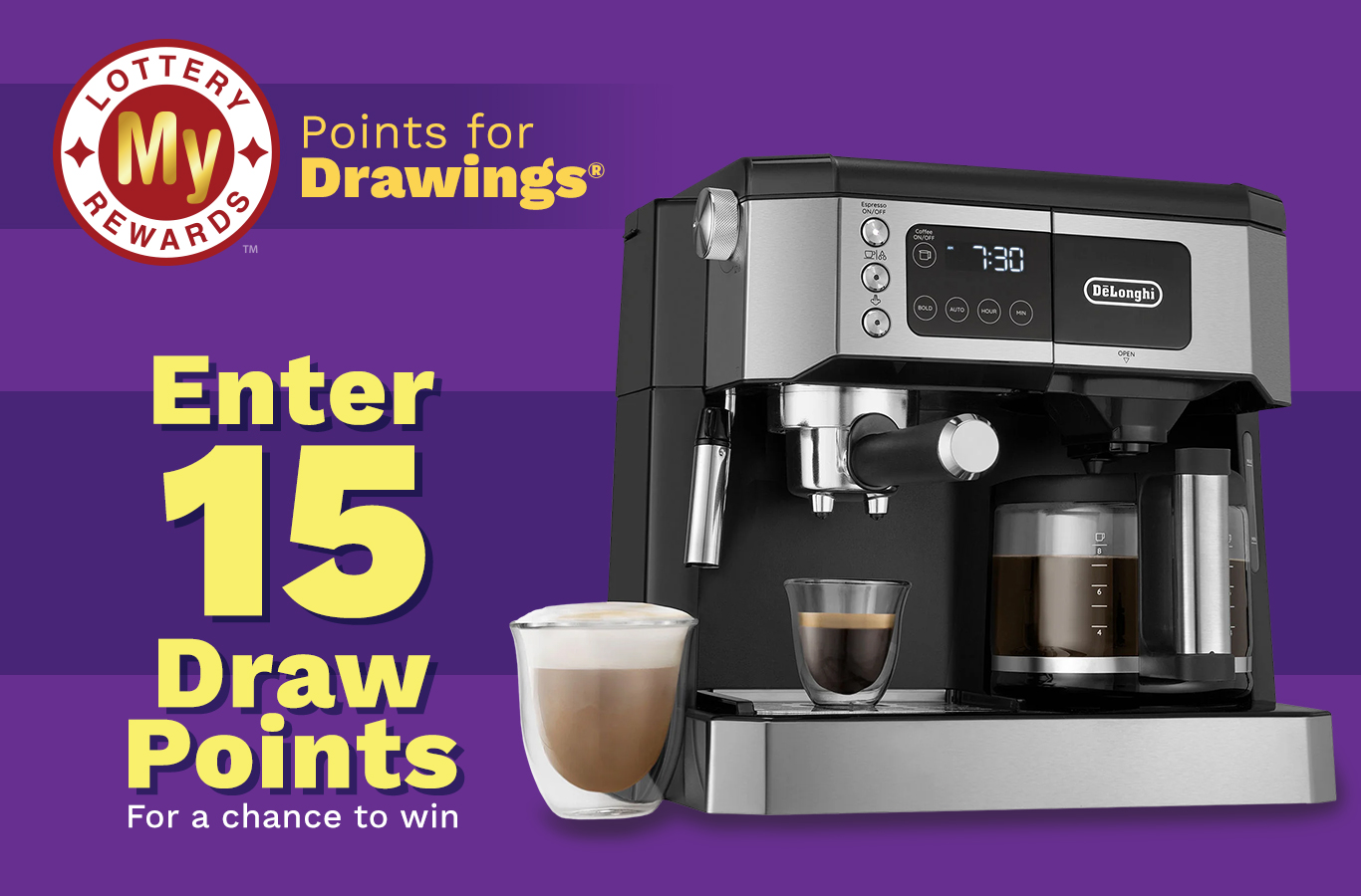 Here's your chance to win a Coffee and Espresso Maker! Enter by Tuesday, July 5th.
