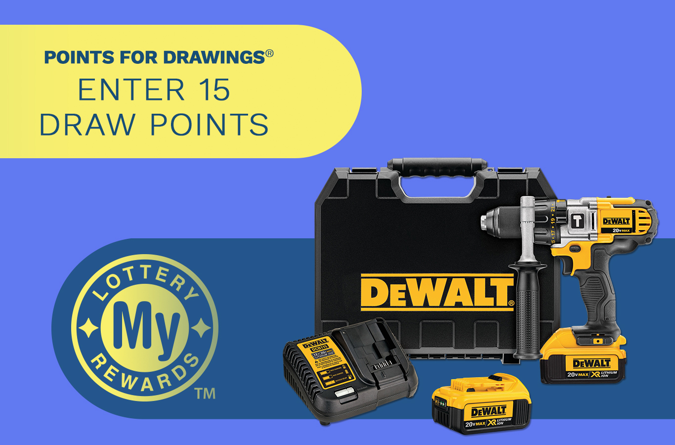 Here's your chance to win a DeWalt® Tool Kit! Enter by Tuesday, August 9th.