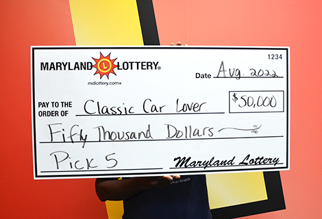 The lucky digits 77770 put “Classic Car Lover” of Laurel in the Lottery Winner’s Circle.