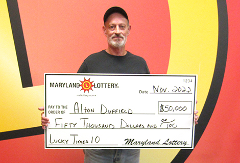Trying a new game paid off for Alton Duffield of Laurel. He won the first $50,000 second-tier prize in the new Lucky Times 10 game.