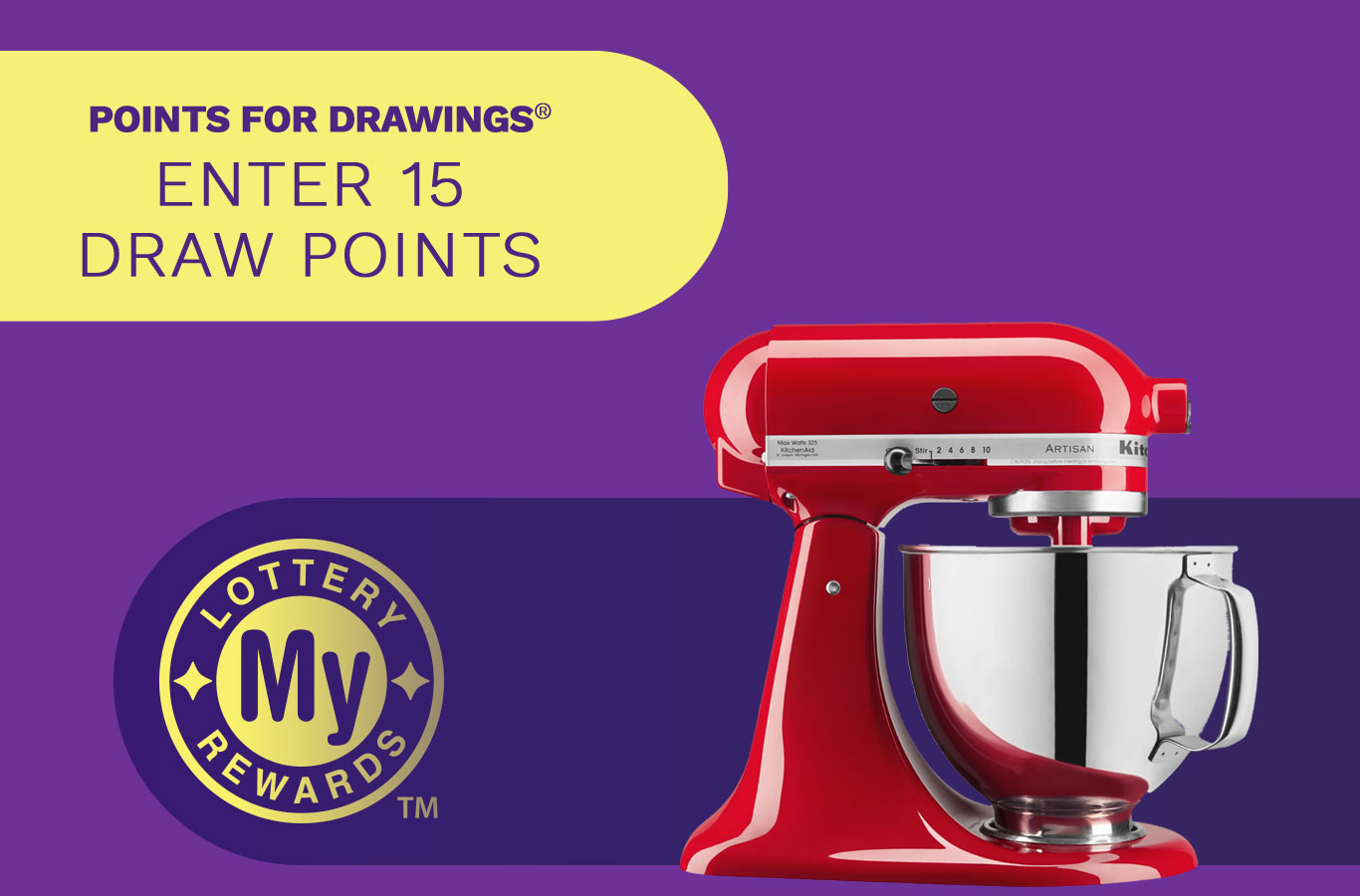 Here's your chance to win a KitchenAid® Stand Mixer! Enter by Monday, February 6th.