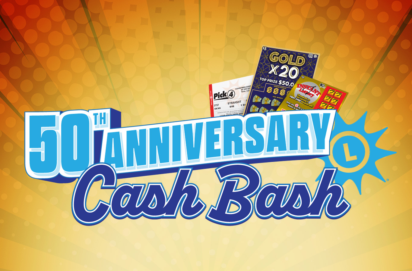 We’re celebrating our 50th Anniversary with an all-games second-chance promotion that gives you a chance to win up to $5 million!