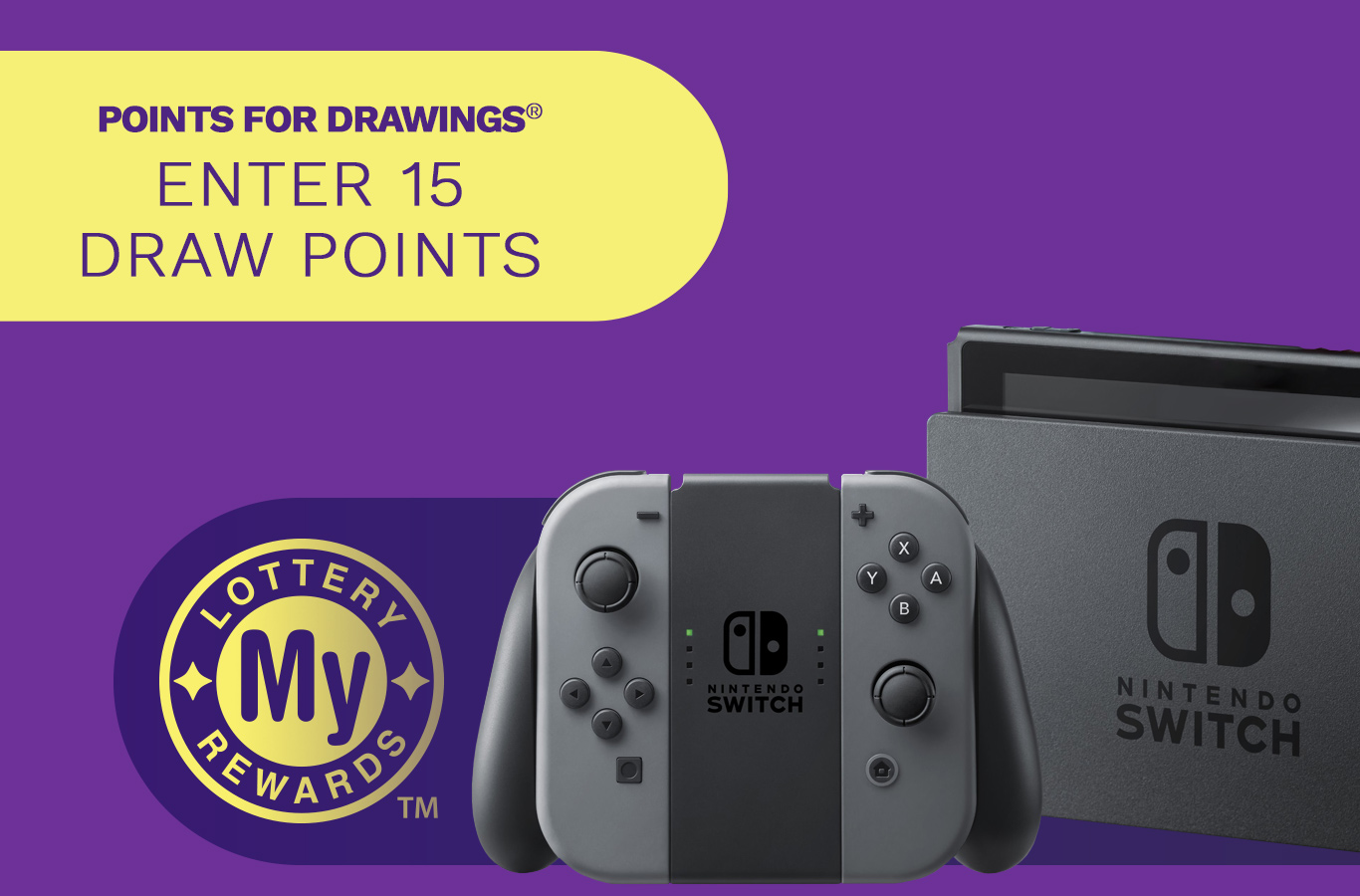 Here's your chance to win a Nintendo® Switch™ Package! Enter by Monday, March 6th.