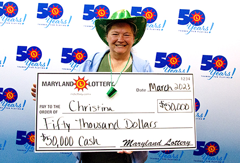 “Christina” of Baltimore County found a $50,000 winning scratch-off at an area grocery store.
