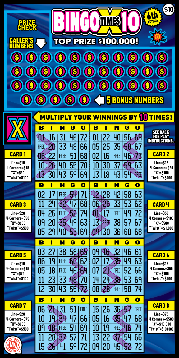 Bingo X10 – Maryland Lottery