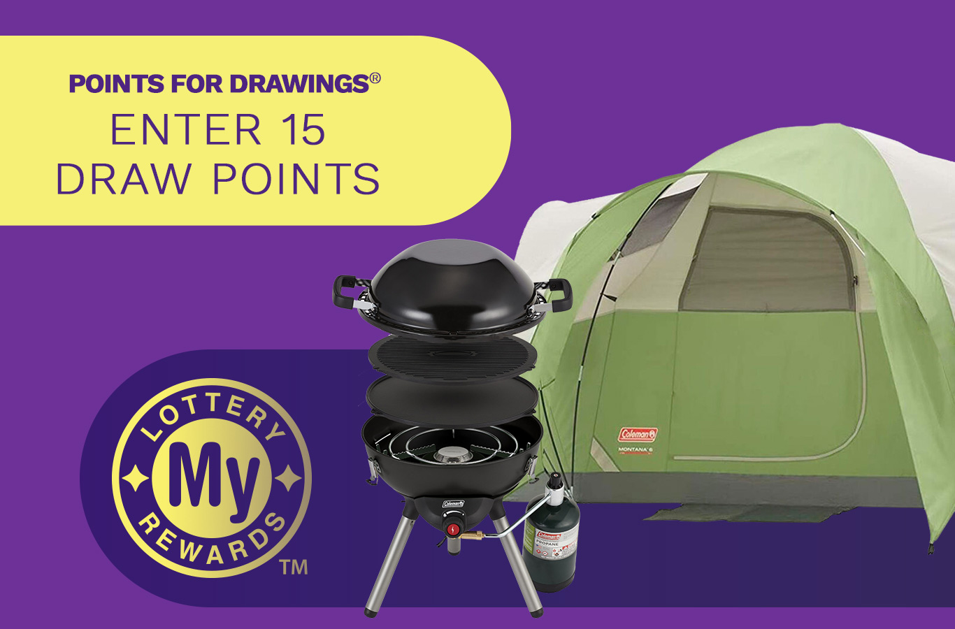 Here's your chance to win a Coleman® Camping Package! Enter by Monday, March 4th.