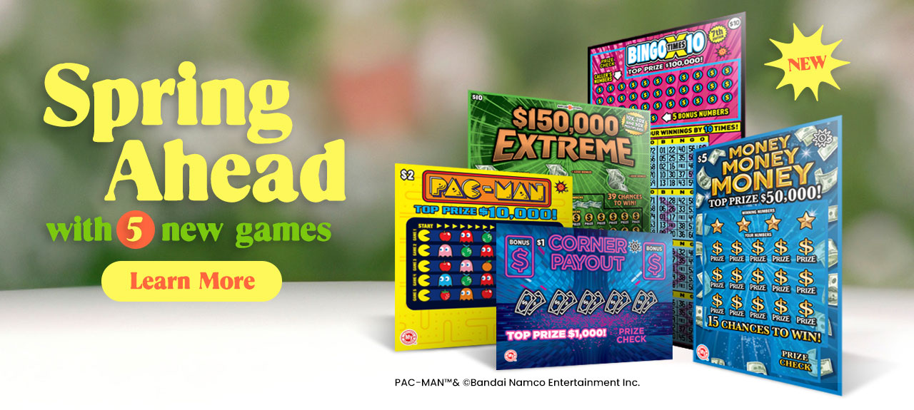 Spring Ahead with 5 New Scratch-Off Games