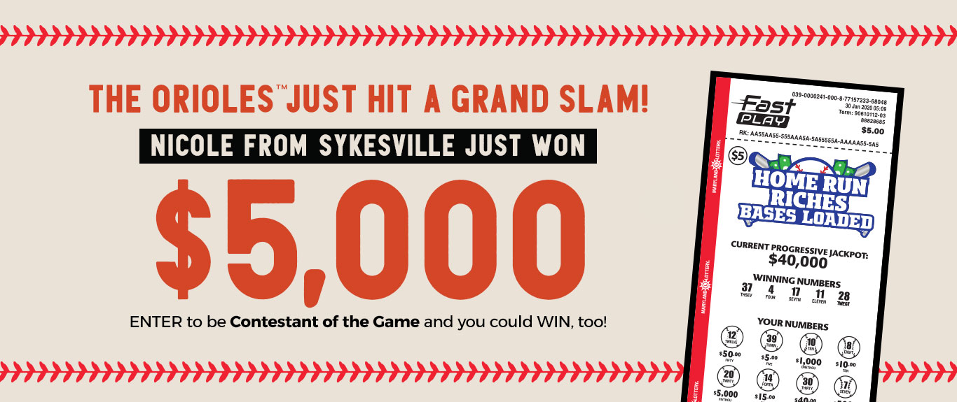 Nicole from Sykesville just won $5,000