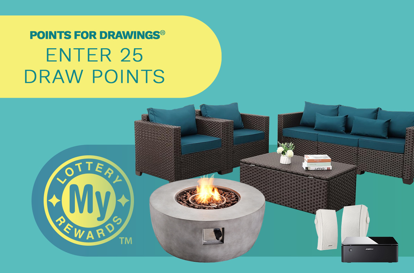 Here's your chance to win a Patio Living Set! Enter by Monday, May 20th.