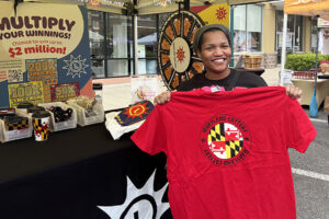 2024 Savor Bowie person at the Lottery booth