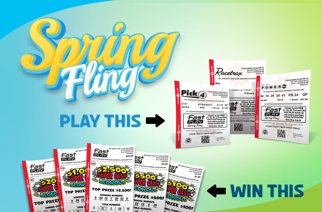 Play any draw game for a chance to win a free FAST PLAY game!