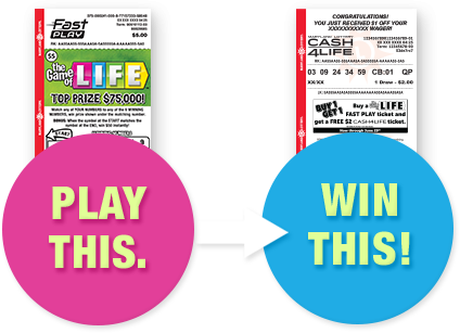 play the game of life fast play to win a cash4life ticket