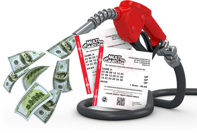 multi match tickets and gas pump