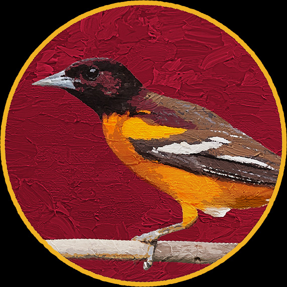 oil painting of oriole