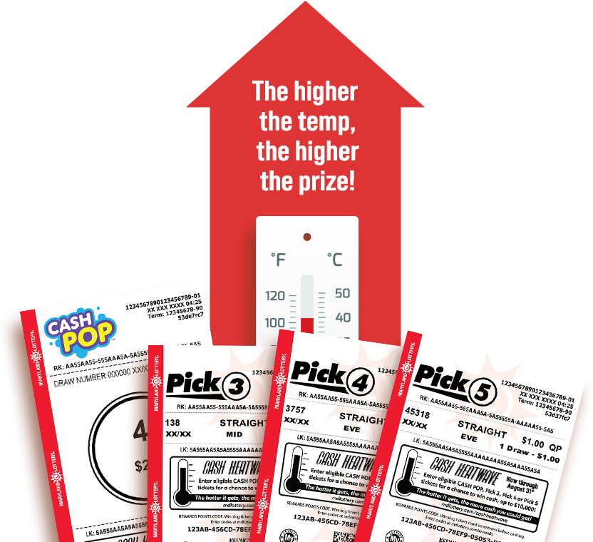 the higher the temp, the higher the prizes!