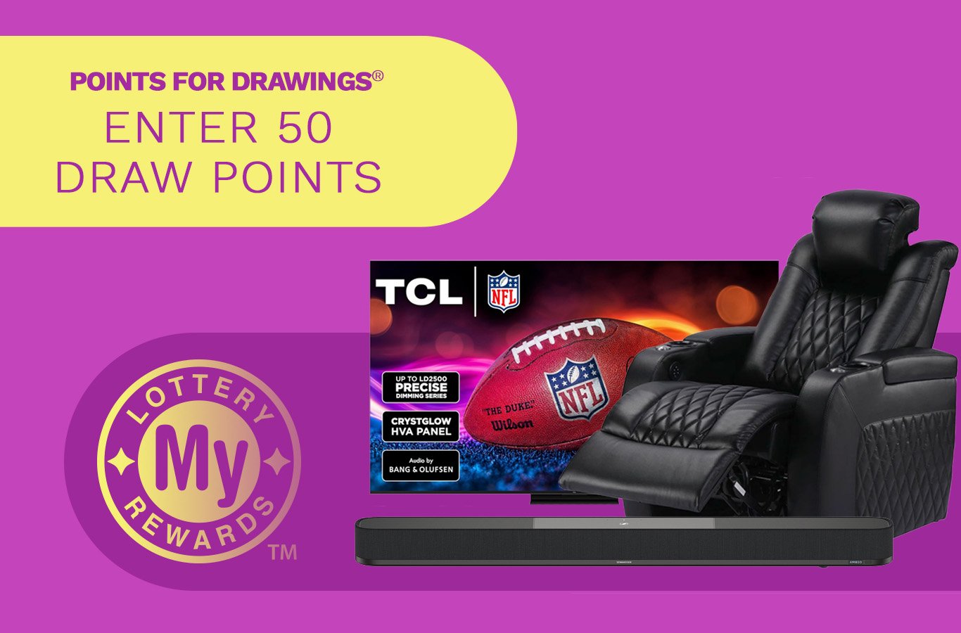 Here's your chance to win a Home Theater Package! Enter by Monday, September 29th.
