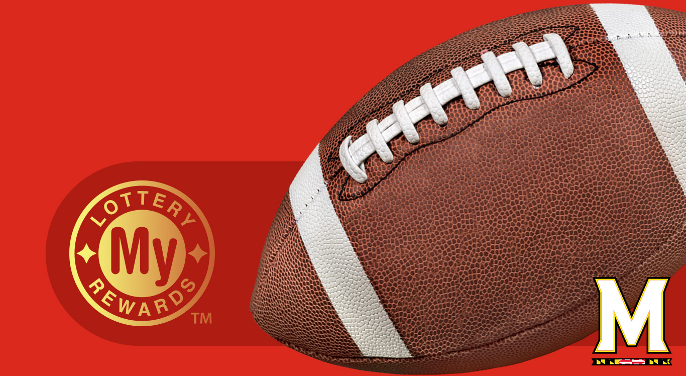 a football and the UM logo