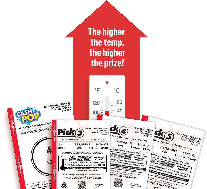 the higher the temp, the higher the prize!