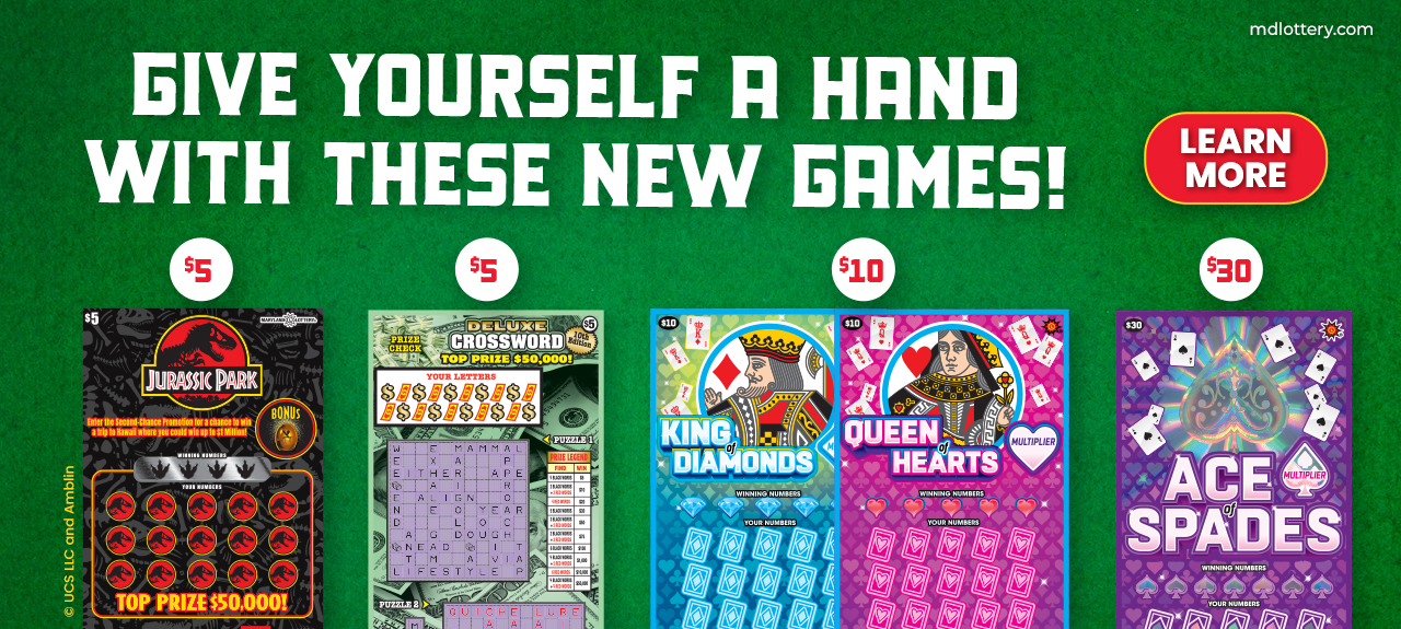 give yourself a hand with these new scratch games! learn more