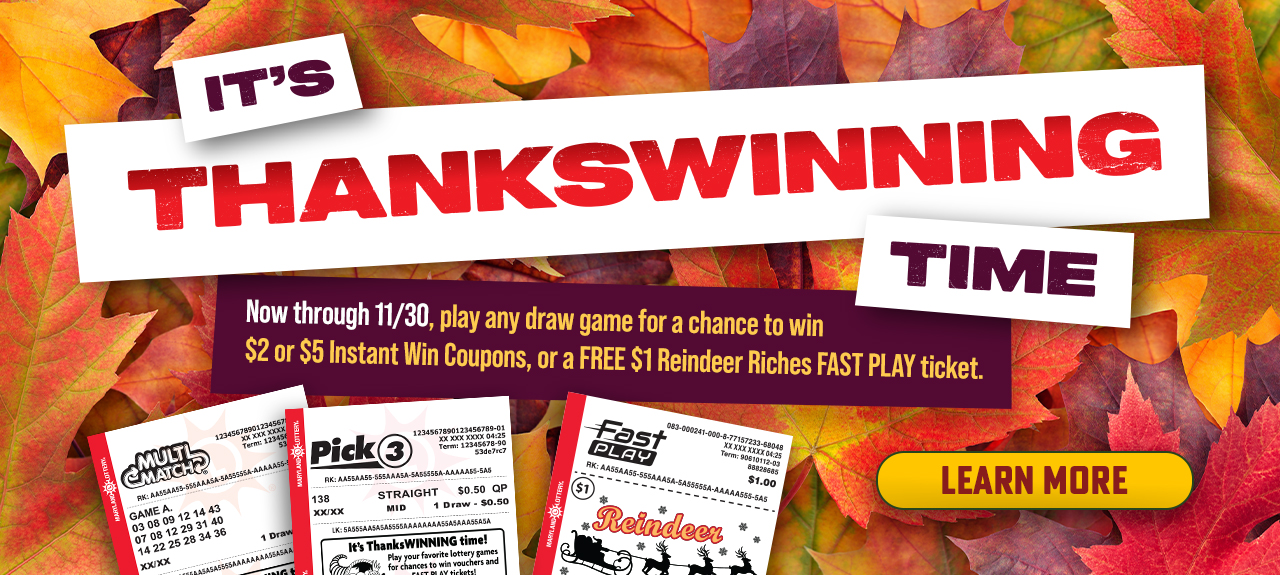 It's thanks winning time! Learn More