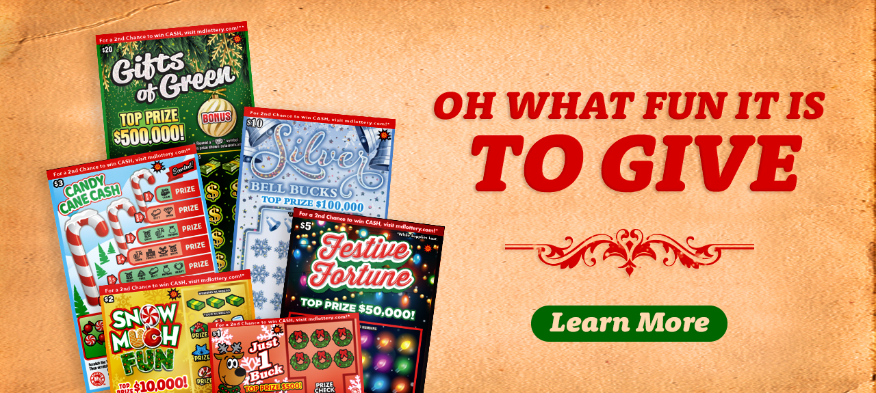 oh what fun it is to give new holiday scratch offs. learn more