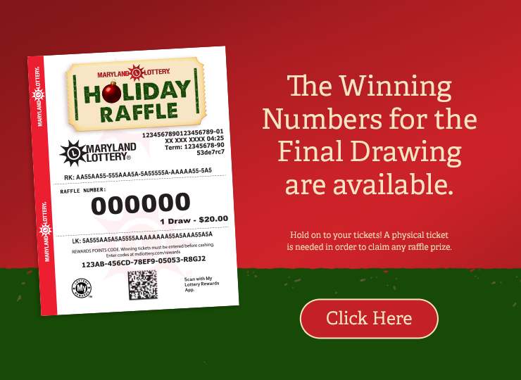The Winning Numbers for the Holiday Raffle Final Drawing are available. Click here