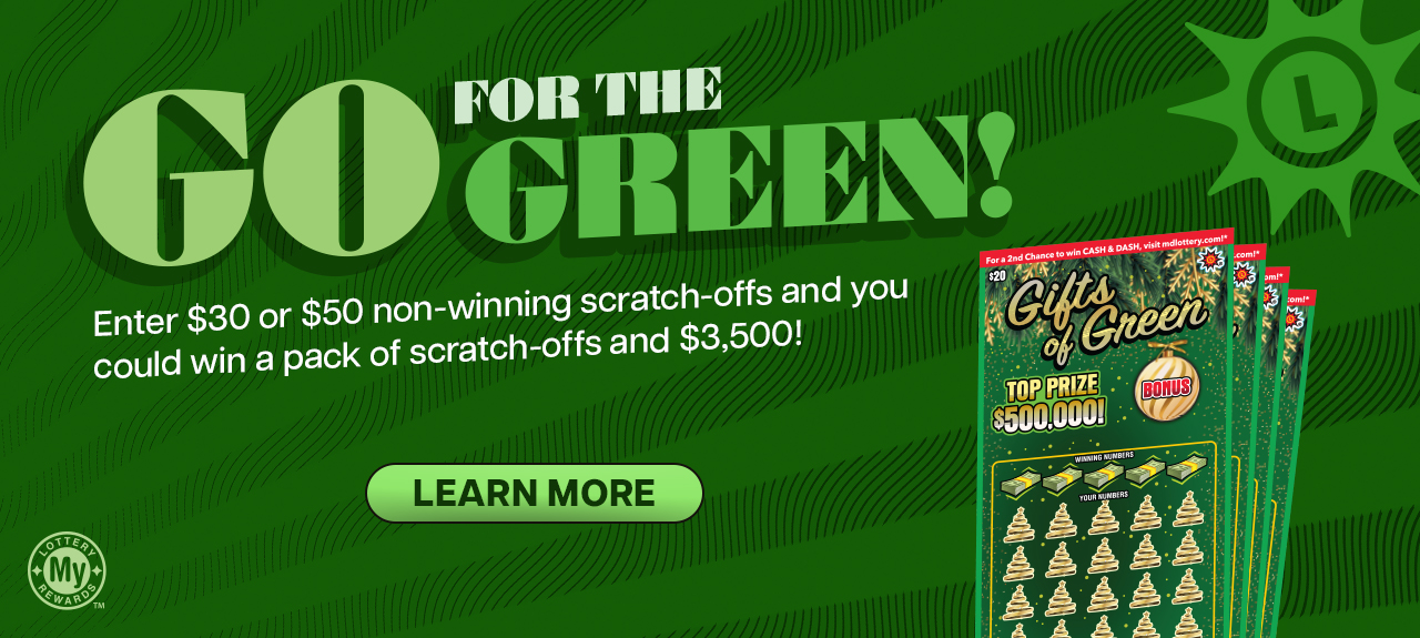 Enter $30 or $50 non-winning scratch-offs and you could win a pack of scratch-offs and $3,500!