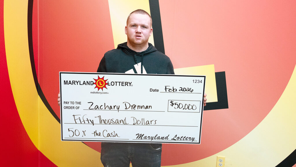 A $50,000 win from a 50X the Cash ticket will help Montgomery County’s Zachary Drennan start a new house fund.
