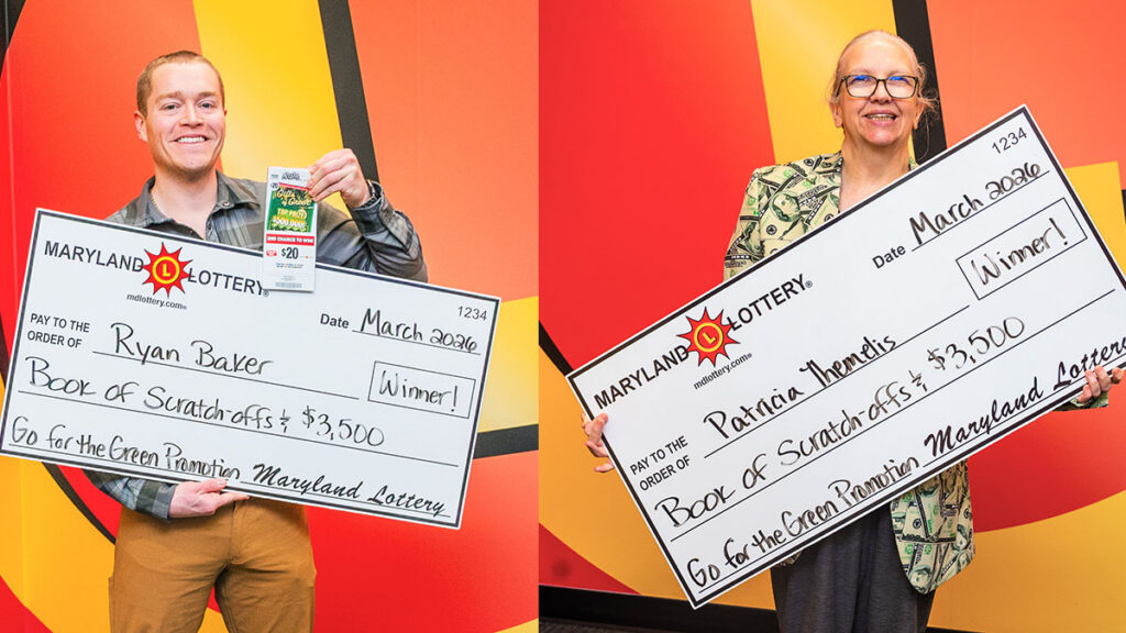 A “gift” of green and a chance to win even more? Westminster resident Ryan Baker and Patricia Themelis of Nottingham each won $3,500 and $600 worth of Gifts of Green scratch-off tickets.