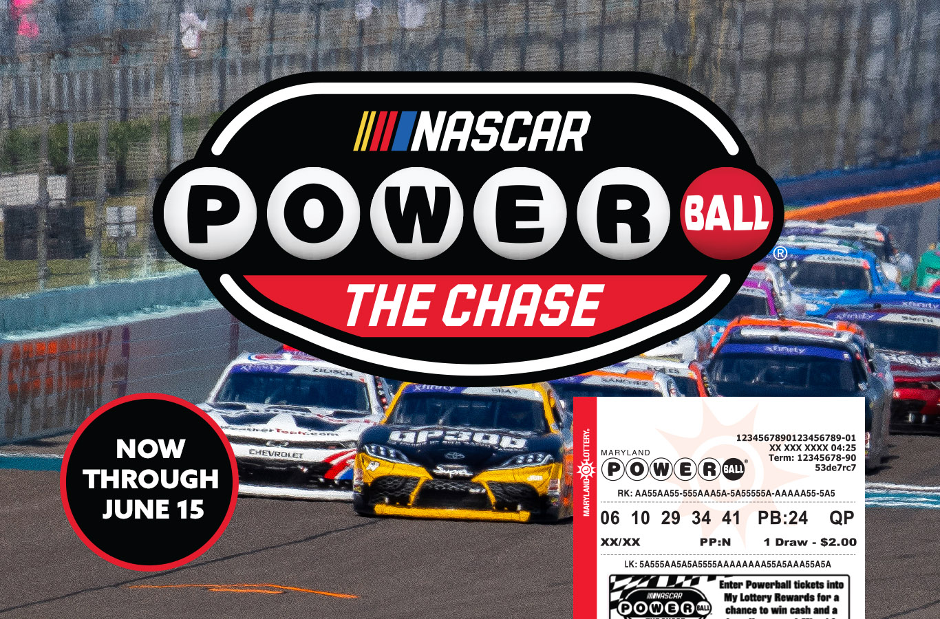 Play Powerball and enter for a chance to win a VIP trip to the 2026 NASCAR Cup Series Championship™ and up to $1 million.