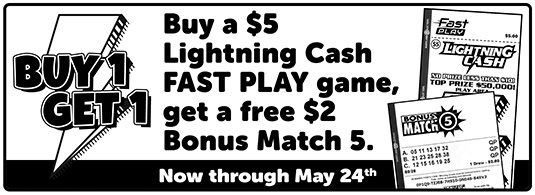 promotion reminder graphic printed on tickets