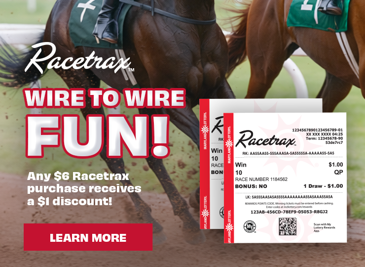 $6 Racetrax purchase received $1 discount.