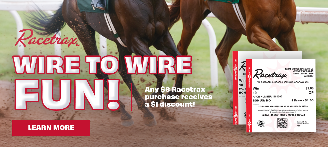 $6 Racetrax purchase received $1 discount.