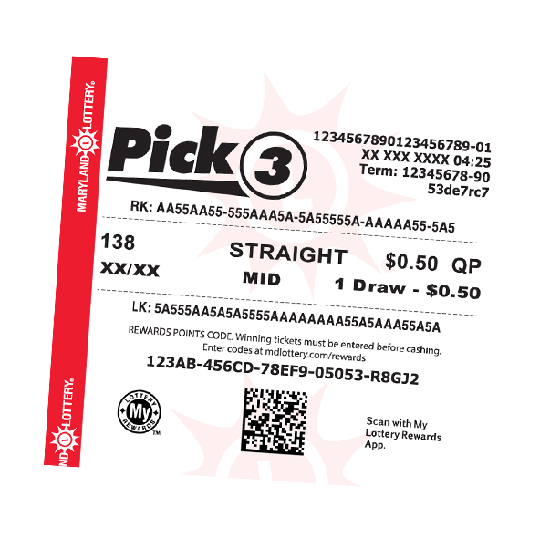 pick 3 ticket