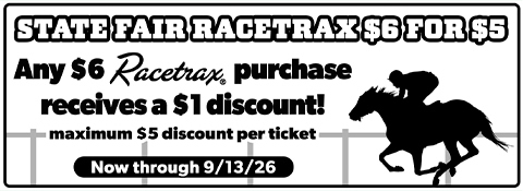racetrax promotion message as it appears on playslips