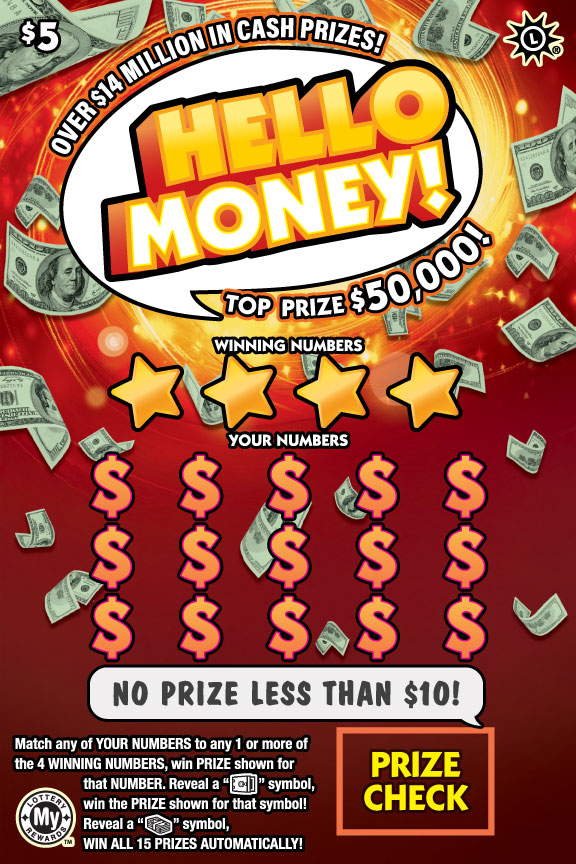 Hello Money! Maryland scratch-off ticket