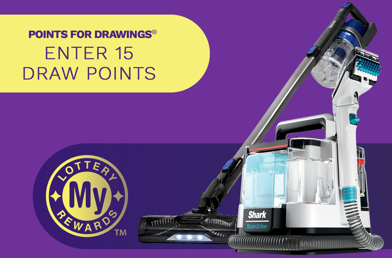 Here's your chance to win a Shark® Vacuum Duo! Enter by Monday, October 5.