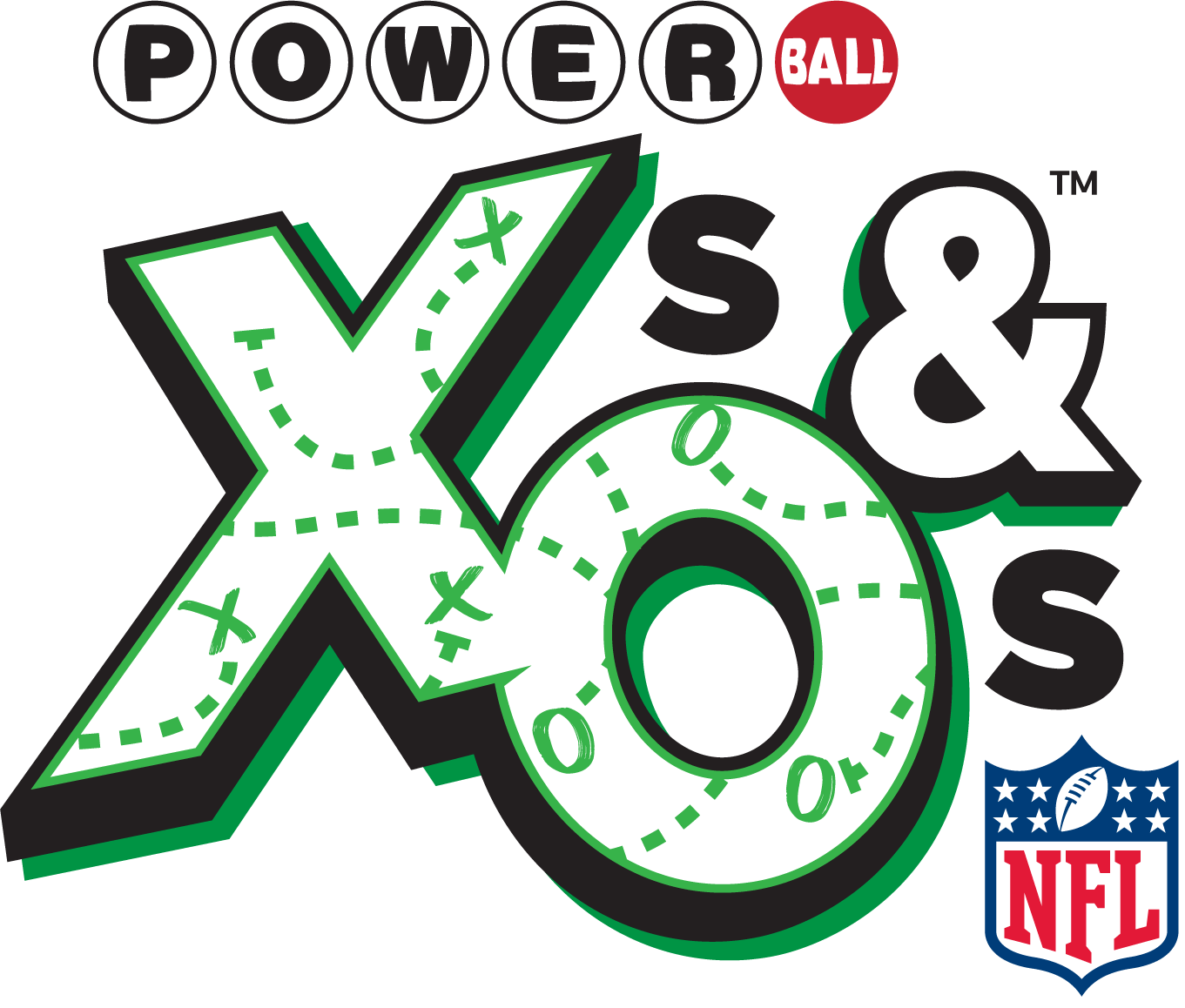 powerball x's and o's logo
